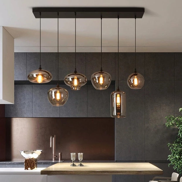 Nordic Glass LED Pendant Lights: Stylish Illumination-MinimalisticDecor.com