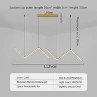 Nordic Pendant Light Art Line LED Hanging Lamp-MinimalisticDecor.com