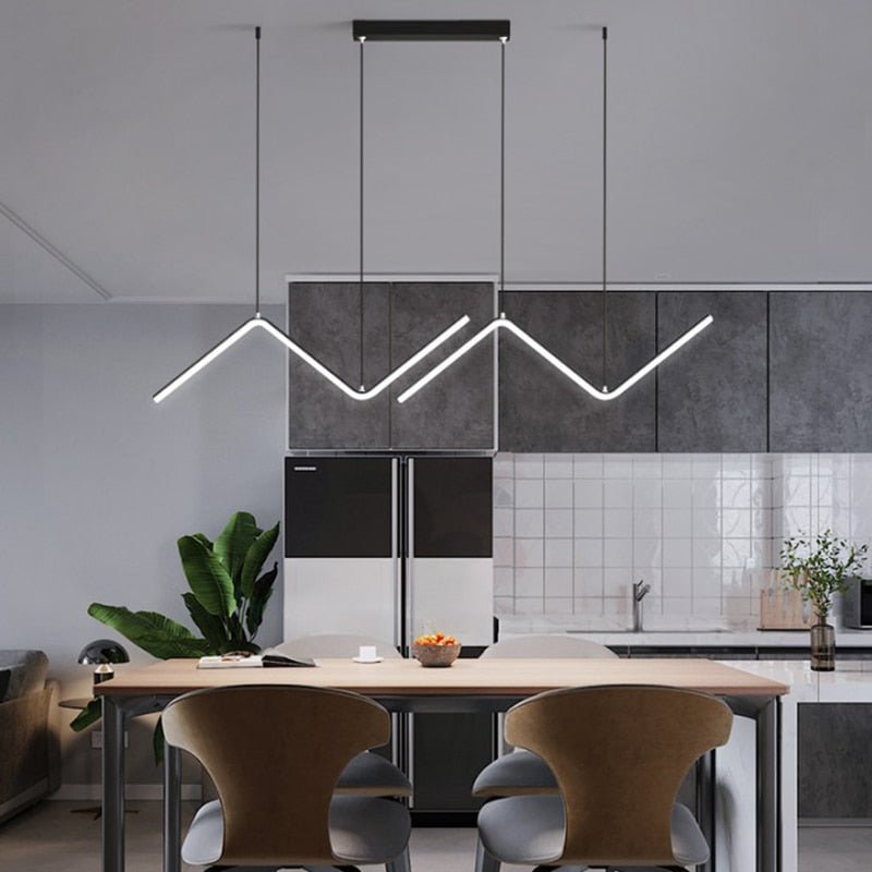 Nordic Pendant Light Art Line LED Hanging Lamp-MinimalisticDecor.com