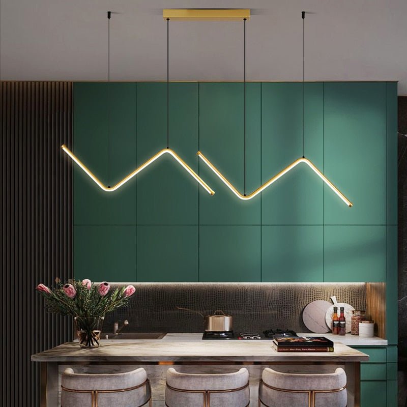 Nordic Pendant Light Art Line LED Hanging Lamp-MinimalisticDecor.com