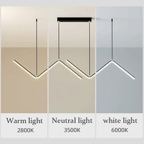 Nordic Pendant Light Art Line LED Hanging Lamp-MinimalisticDecor.com