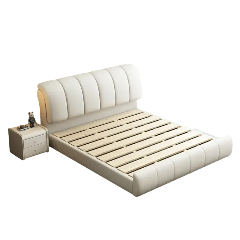 Nordic Royal High End Twin Leather Bed Frame-MinimalisticDecor.com