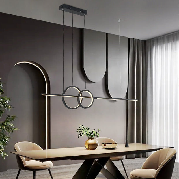 Nordic Simple LED Chandelier for Kitchen Dining Room Hanging Lamp-MinimalisticDecor.com