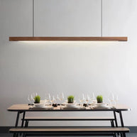 Oak Wood Ceiling Bar Wooden LED Pendant Light-MinimalisticDecor.com