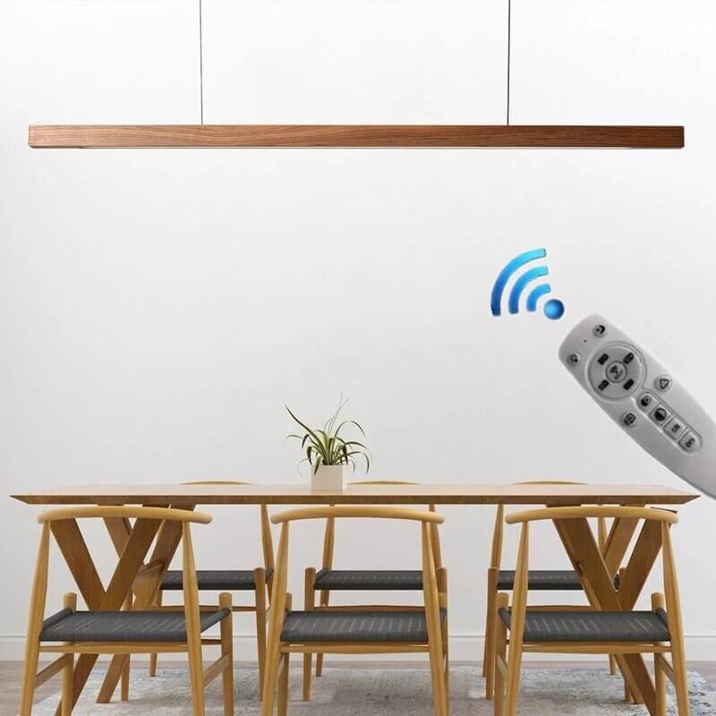 Oak Wood Ceiling Bar Wooden LED Pendant Light-MinimalisticDecor.com