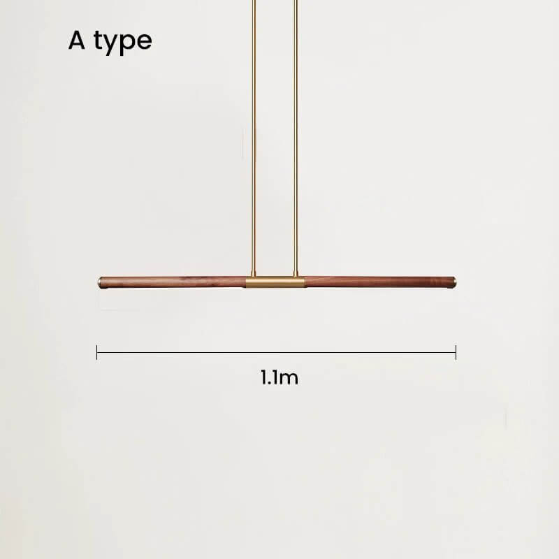 Oak Wood Kitchen Island LED Light Bar-MinimalisticDecor.com