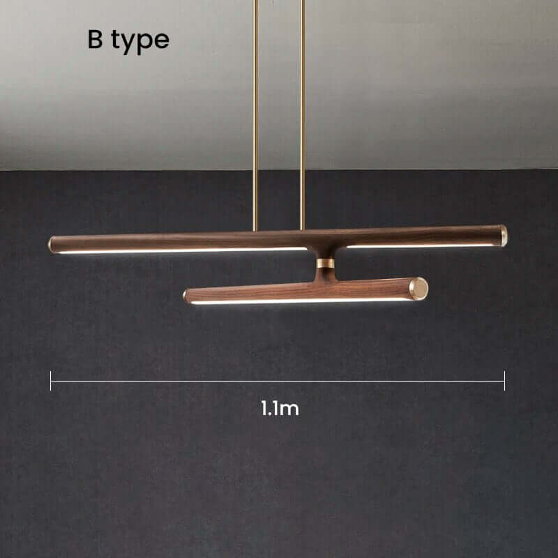 Oak Wood Kitchen Island LED Light Bar-MinimalisticDecor.com