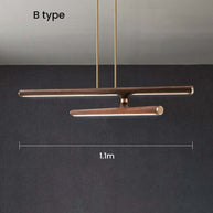 Oak Wood Kitchen Island LED Light Bar-MinimalisticDecor.com