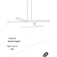 Oak Wood Kitchen Island LED Light Bar-MinimalisticDecor.com