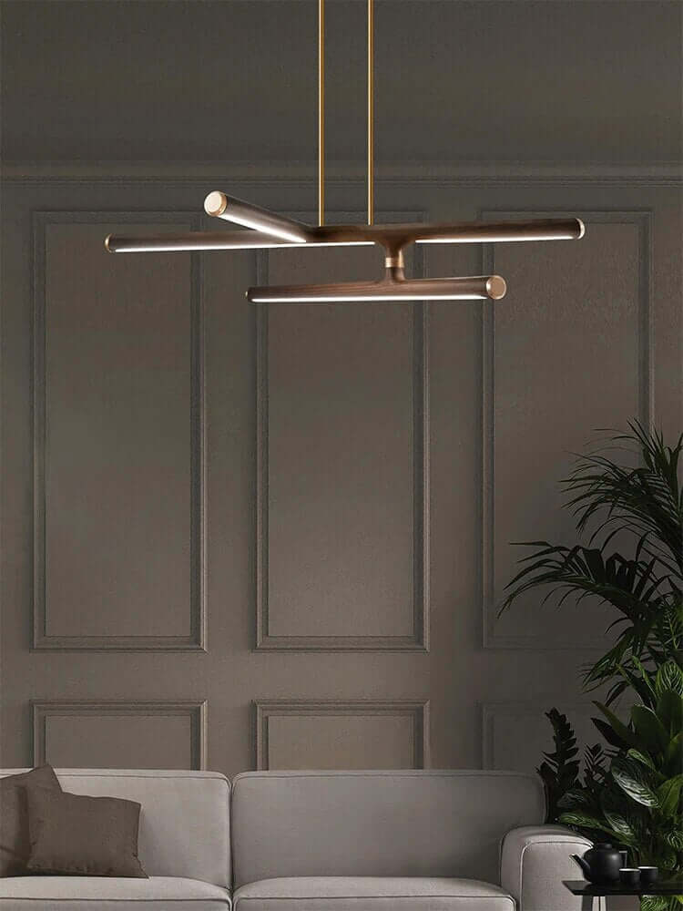 Oak Wood Kitchen Island LED Light Bar-MinimalisticDecor.com