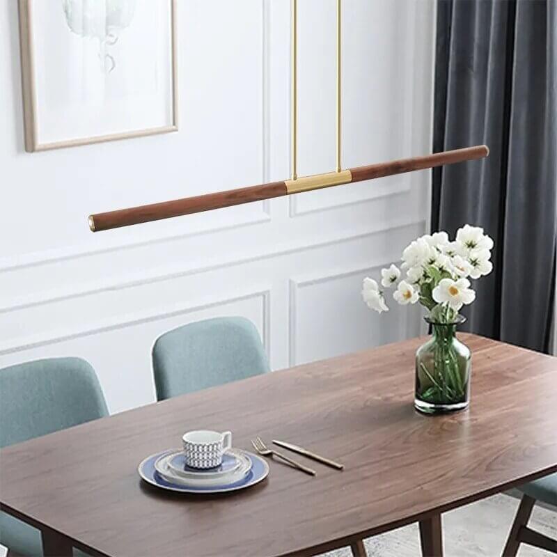 Oak Wood Kitchen Island LED Light Bar-MinimalisticDecor.com