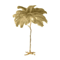 Ostrich Feather Floor Lamp – Elegant and Luxurious Lighting Accent-MinimalisticDecor.com