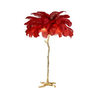 Ostrich Feather Floor Lamp – Elegant and Luxurious Lighting Accent-MinimalisticDecor.com