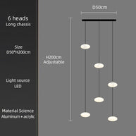Oval Pendant Chandelier - Illuminate Your Space-MinimalisticDecor.com