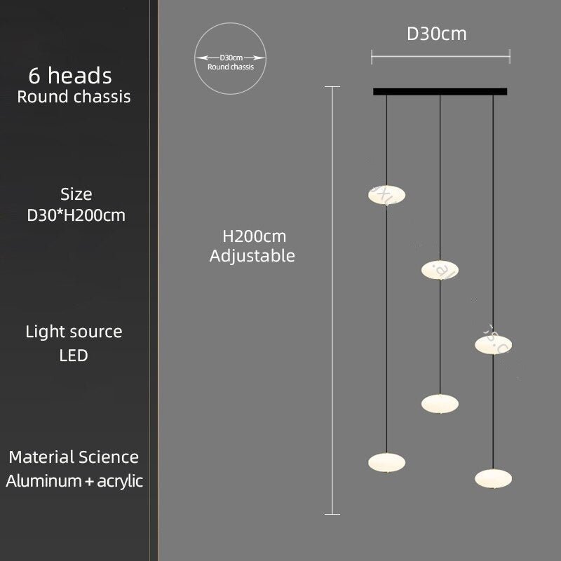Oval Pendant Chandelier - Illuminate Your Space-MinimalisticDecor.com