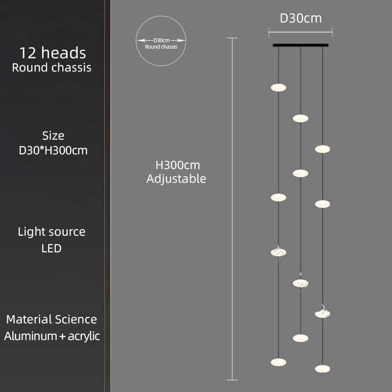 Oval Pendant Chandelier - Illuminate Your Space-MinimalisticDecor.com