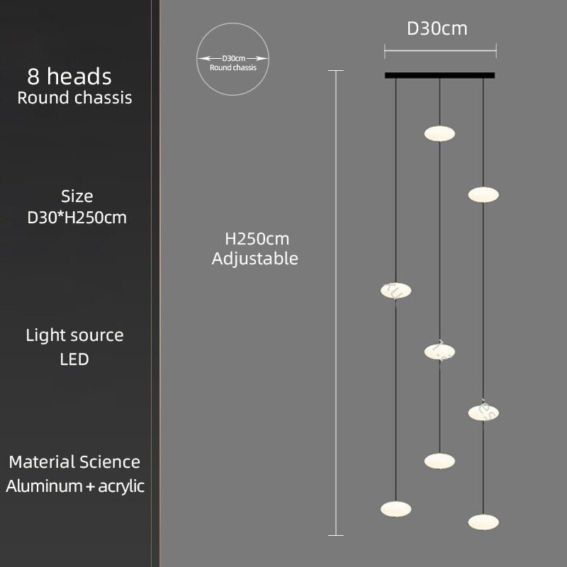Oval Pendant Chandelier - Illuminate Your Space-MinimalisticDecor.com