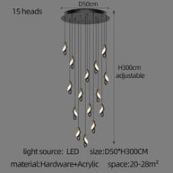 Oval Ring Pendant Chandelier - Exquisite Lighting Fixture-MinimalisticDecor.com