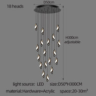 Oval Ring Pendant Chandelier - Exquisite Lighting Fixture-MinimalisticDecor.com