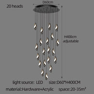 Oval Ring Pendant Chandelier - Exquisite Lighting Fixture-MinimalisticDecor.com