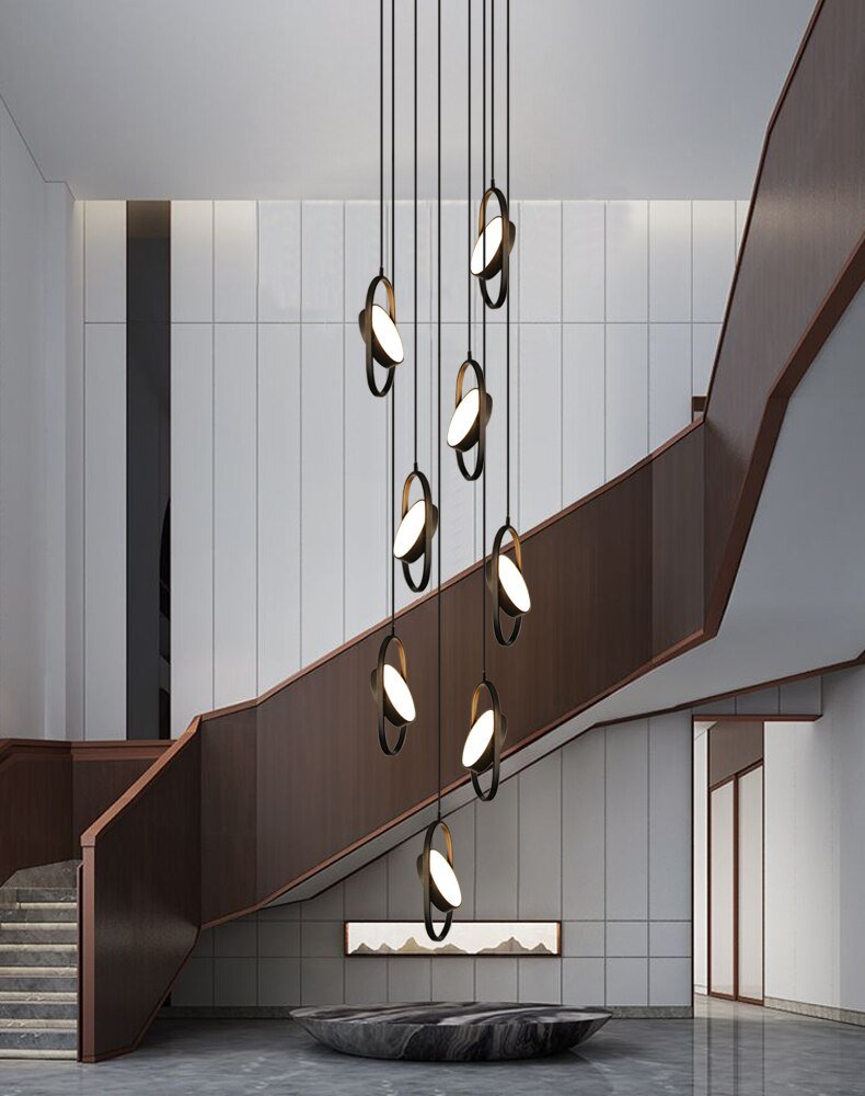 Oval Ring Pendant Chandelier - Exquisite Lighting Fixture-MinimalisticDecor.com