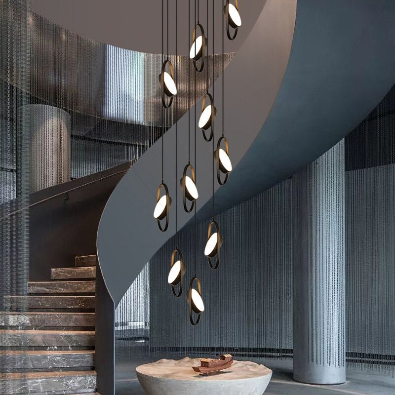 Oval Ring Pendant Chandelier - Exquisite Lighting Fixture-MinimalisticDecor.com