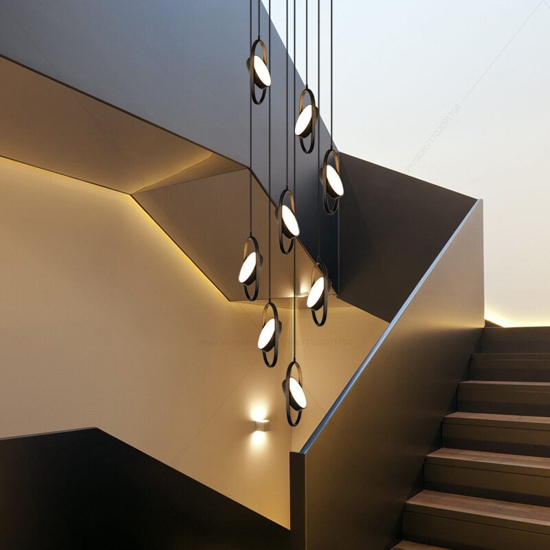 Oval Ring Pendant Chandelier - Exquisite Lighting Fixture-MinimalisticDecor.com