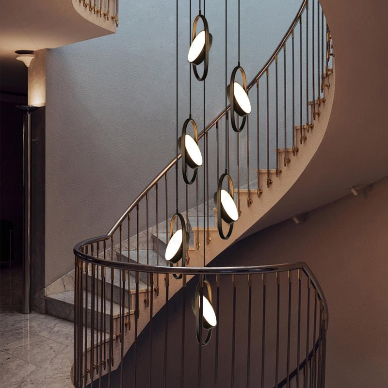 Oval Ring Pendant Chandelier - Exquisite Lighting Fixture-MinimalisticDecor.com