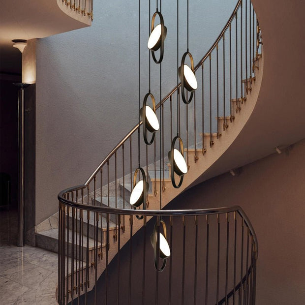 Oval Ring Pendant Chandelier - Exquisite Lighting Fixture-MinimalisticDecor.com
