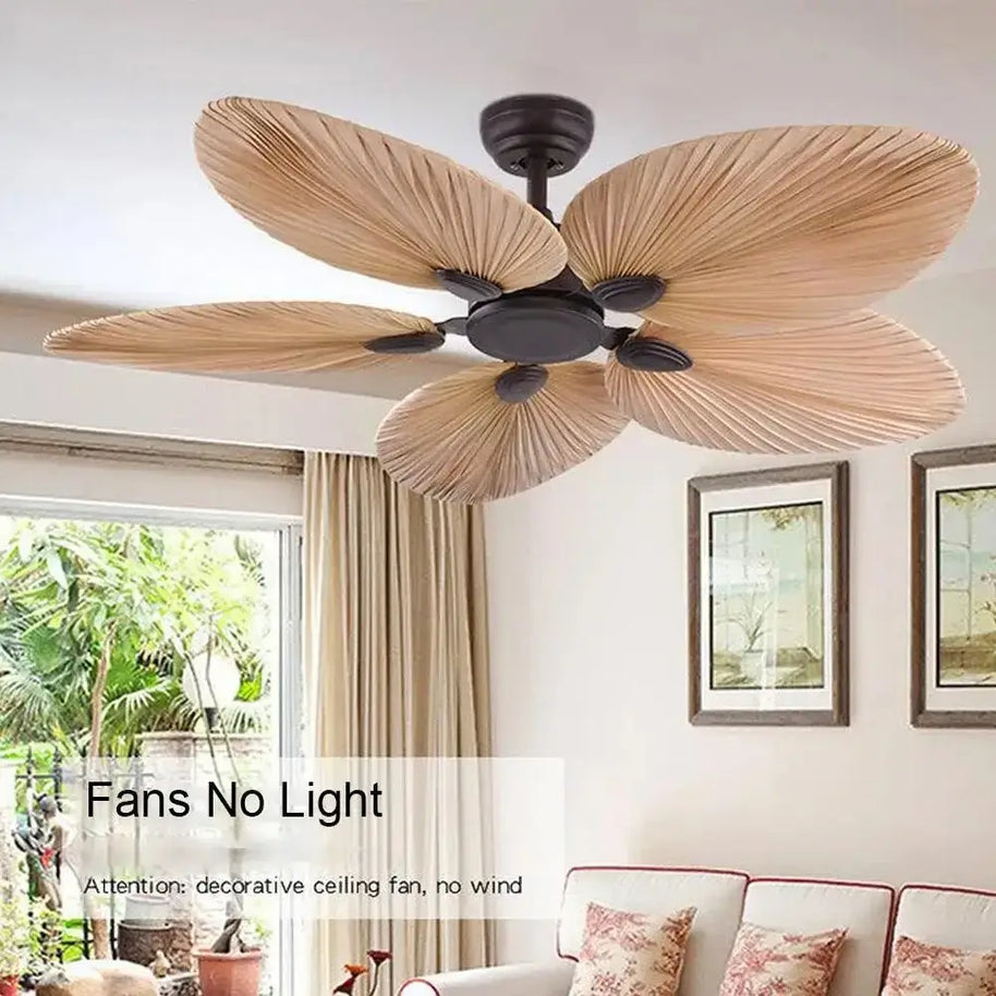 Palm Leaves Ceiling Fan - Designer Ceiling Fan-MinimalisticDecor.com