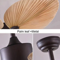 Palm Leaves Ceiling Fan - Designer Ceiling Fan-MinimalisticDecor.com