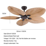 Palm Leaves Ceiling Fan - Designer Ceiling Fan-MinimalisticDecor.com
