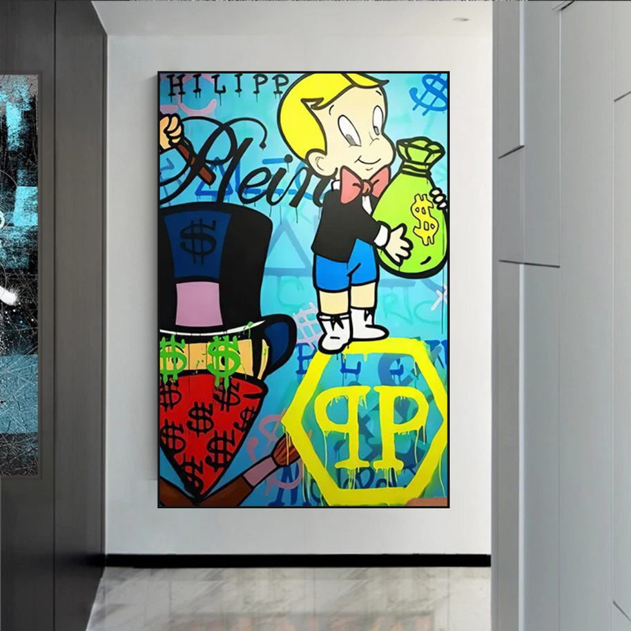 Patek Philippe Richie - Alec Monopoly Wall Art-MinimalisticDecor.com