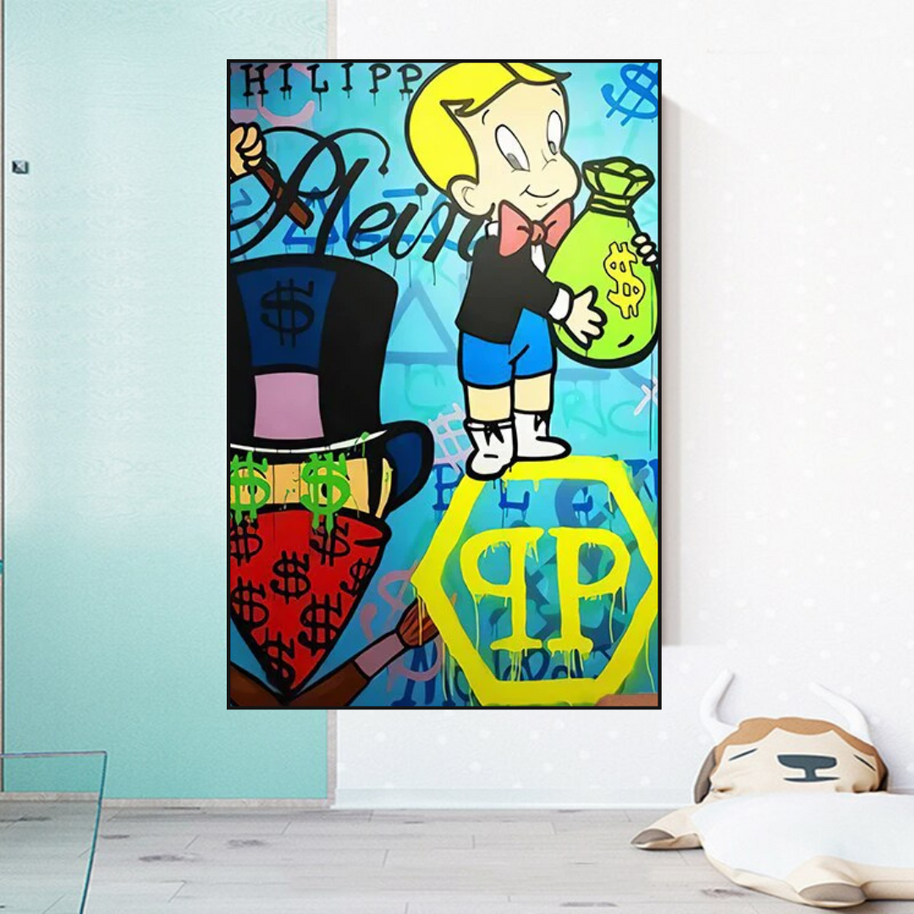 Patek Philippe Richie - Alec Monopoly Wall Art-MinimalisticDecor.com