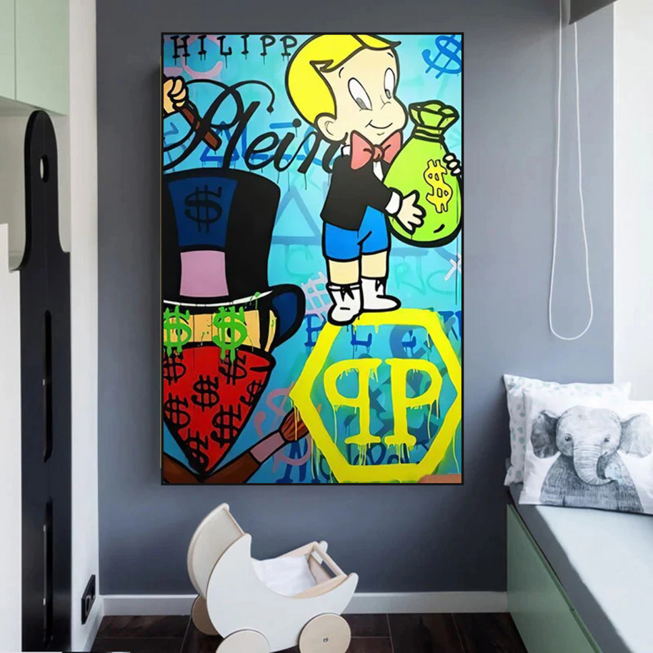 Patek Philippe Richie - Alec Monopoly Wall Art-MinimalisticDecor.com