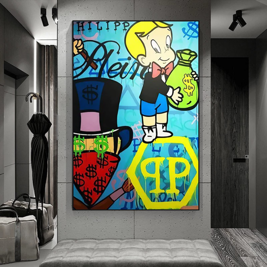 Patek Philippe Richie - Alec Monopoly Wall Art-MinimalisticDecor.com
