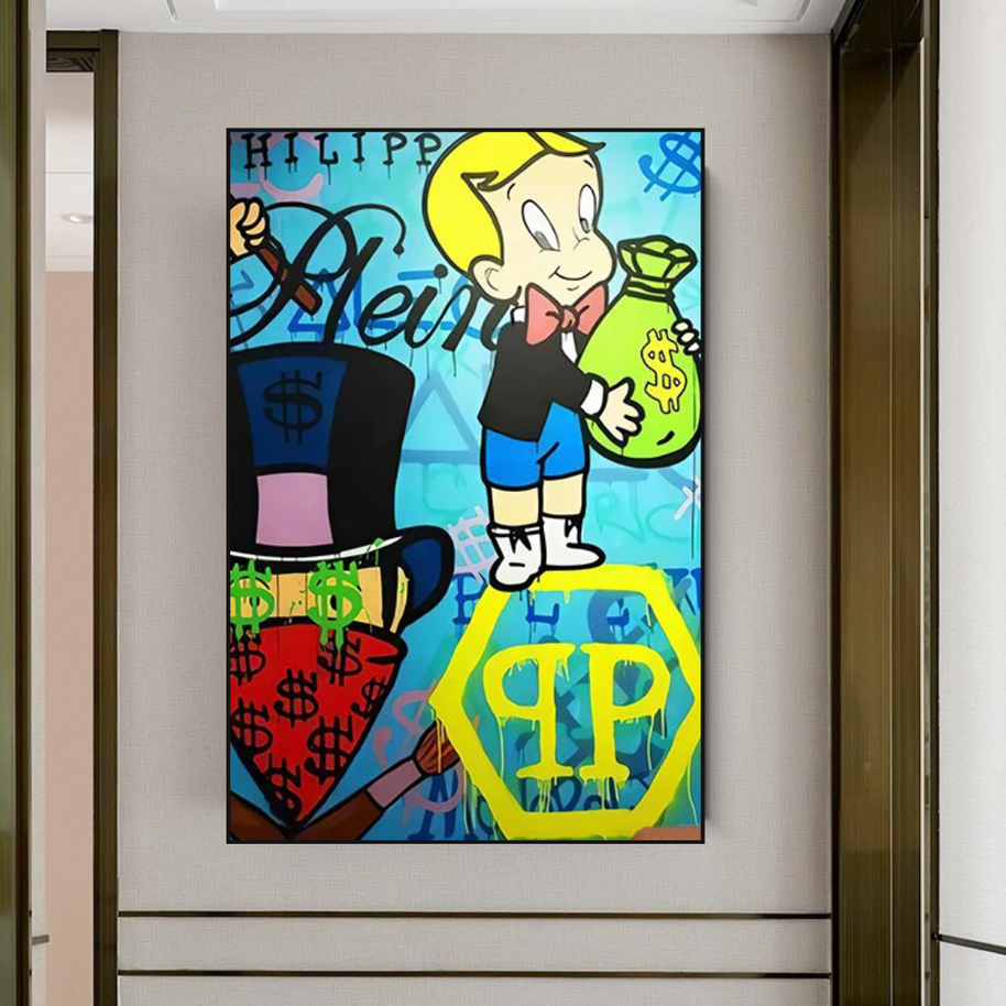 Patek Philippe Richie - Alec Monopoly Wall Art-MinimalisticDecor.com