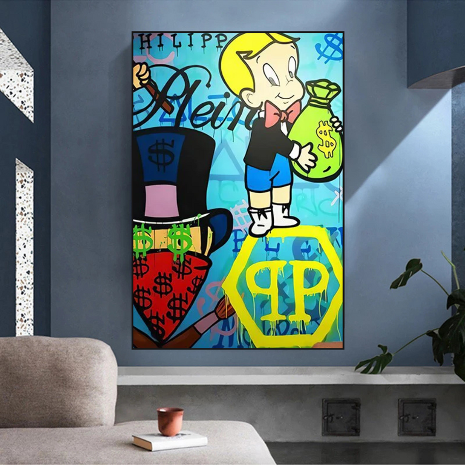 Patek Philippe Richie - Alec Monopoly Wall Art-MinimalisticDecor.com