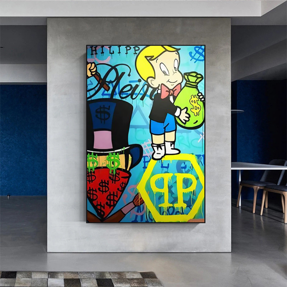 Patek Philippe Richie - Alec Monopoly Wall Art-MinimalisticDecor.com