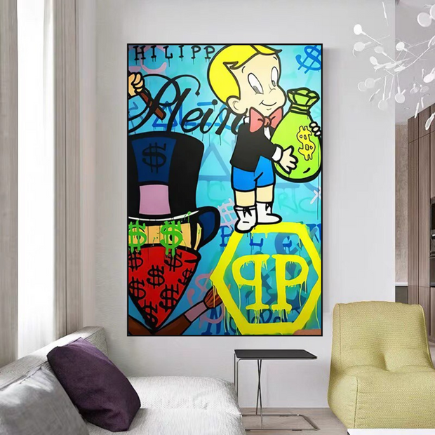 Patek Philippe Richie - Alec Monopoly Wall Art-MinimalisticDecor.com