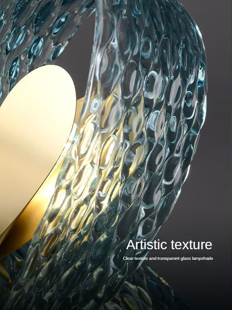 Peacock Blue Glass Chandelier: Stunning Lighting Fixtures-MinimalisticDecor.com