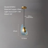 Peacock Blue Glass Chandelier: Stunning Lighting Fixtures-MinimalisticDecor.com