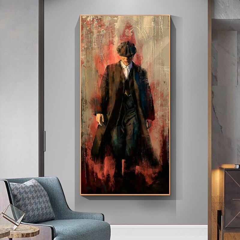 Peaky Blinders Drama Tommy Shelby Canvas Wall Art-MinimalisticDecor.com