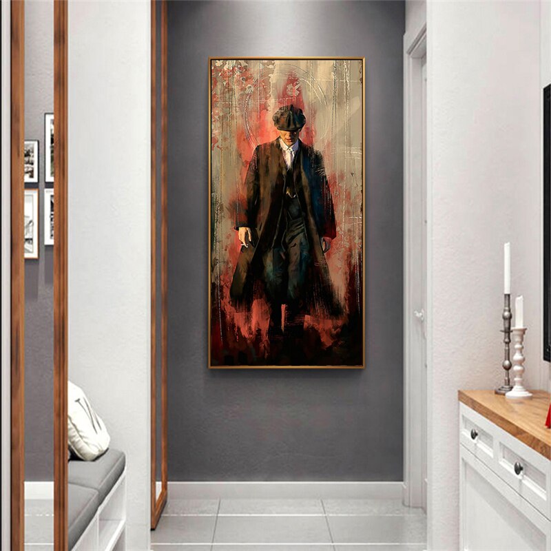 Peaky Blinders Drama Tommy Shelby Canvas Wall Art-MinimalisticDecor.com