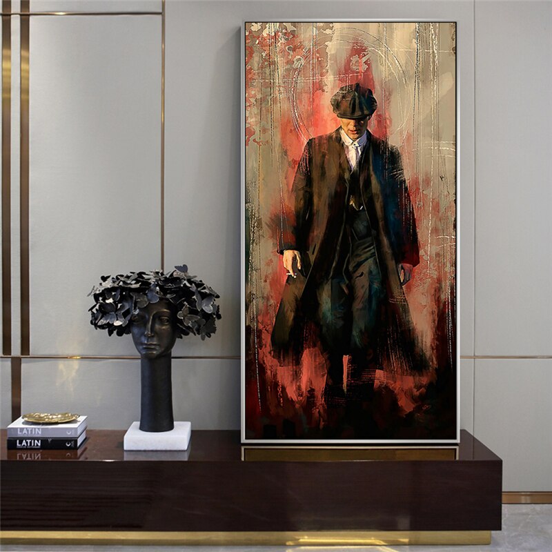 Peaky Blinders Drama Tommy Shelby Canvas Wall Art-MinimalisticDecor.com