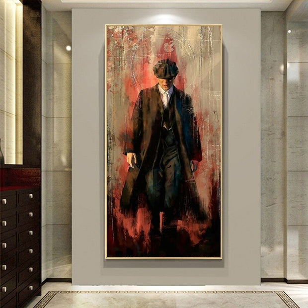 Peaky Blinders Drama Tommy Shelby Canvas Wall Art-MinimalisticDecor.com