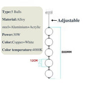 Pearl Globe Chandelier: Exquisite Lighting Fixture-MinimalisticDecor.com