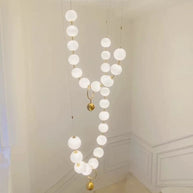 Pearl Globe Chandelier: Exquisite Lighting Fixture-MinimalisticDecor.com