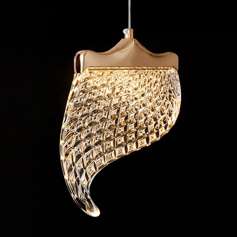 Petals Crystal Staircase Chandelier – Elegant LED Pendant Light for Modern Interiors-MinimalisticDecor.com