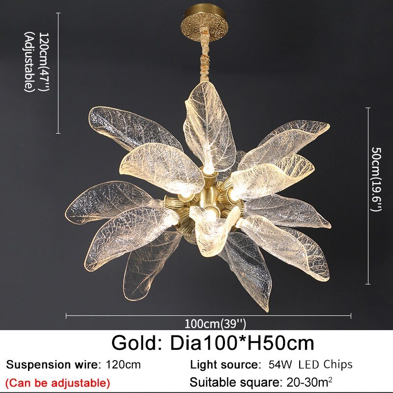 Petals Nest Crystal Chandelier: Stunning Home Lighting-MinimalisticDecor.com